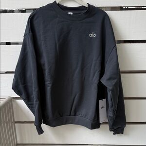 ALO Accolade Anthracite Crewneck Sweatshirt
